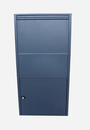 Box na balíky s prepadovou lištou, H = 880 mm, RAL 7016 - slide 0