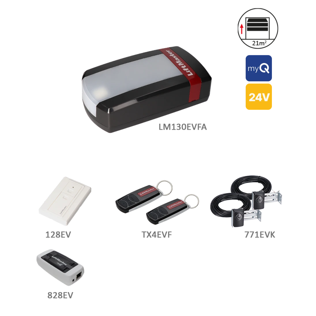 LiftMaster LM130EVFA s myQ rozhraním v ceně