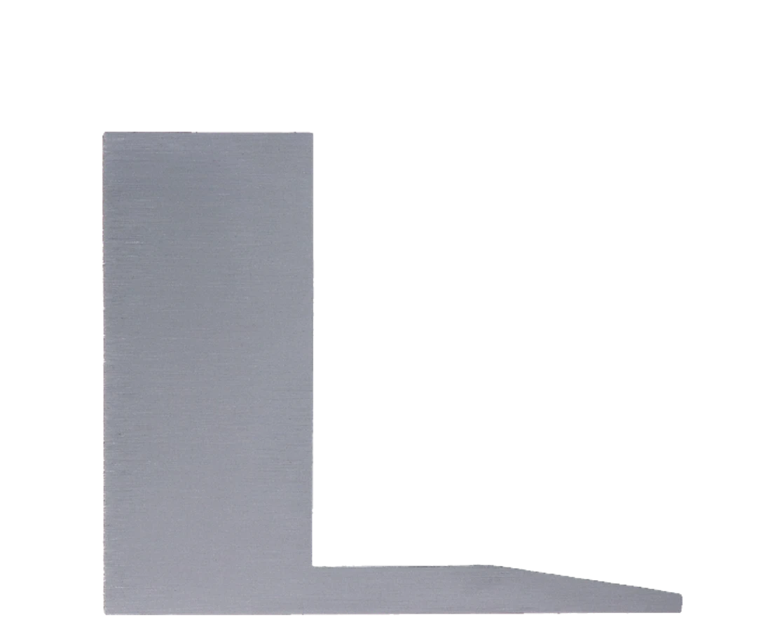 Ukončení k AL kotvícímu profilu, hliník, broušený