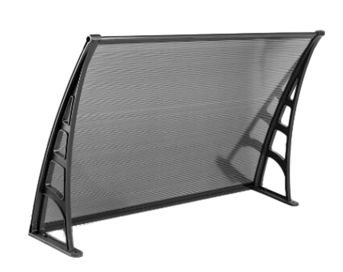 Prístrešok nad vchodové dvere 700 x 1200 mm, čierny