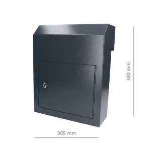 Poštová schránka, max. formát listu A4, RAL 7016 - slide 0