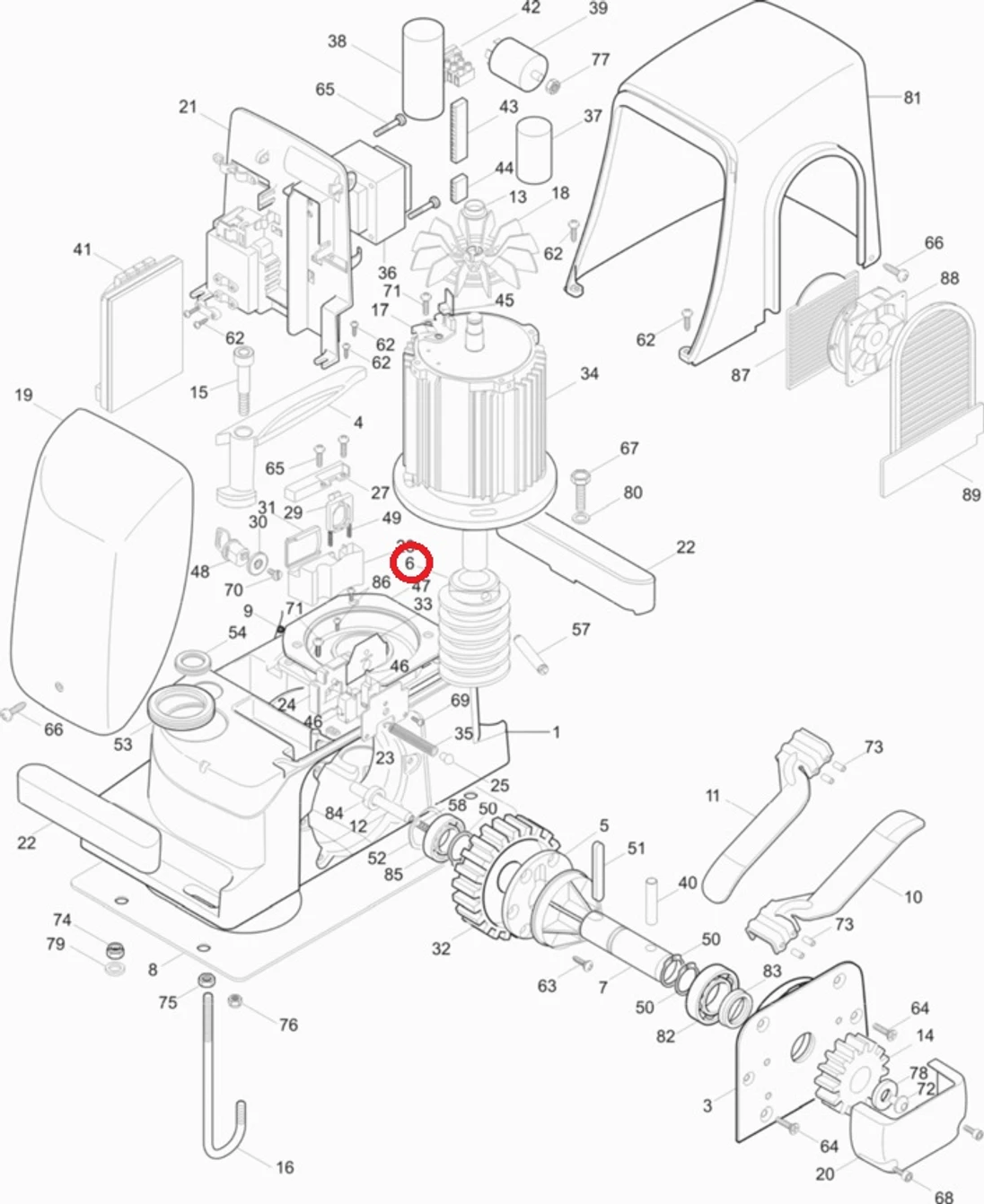PD0681A0000 šnekové kolo převodovky pro RUN, nový typ, pasuje pouze ke kolu převodovky PD0680A0000