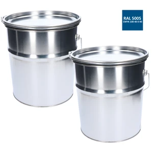 Barva antikorozní polomatná na zinek 20 kg - signální modrá - slide 1