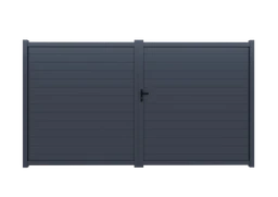 Krídlová brána, hliníková, šírkovo nastaviteľná, 4000 x 1788 mm