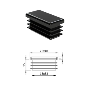 Krytka plastová 20 x 40 mm - slide 0