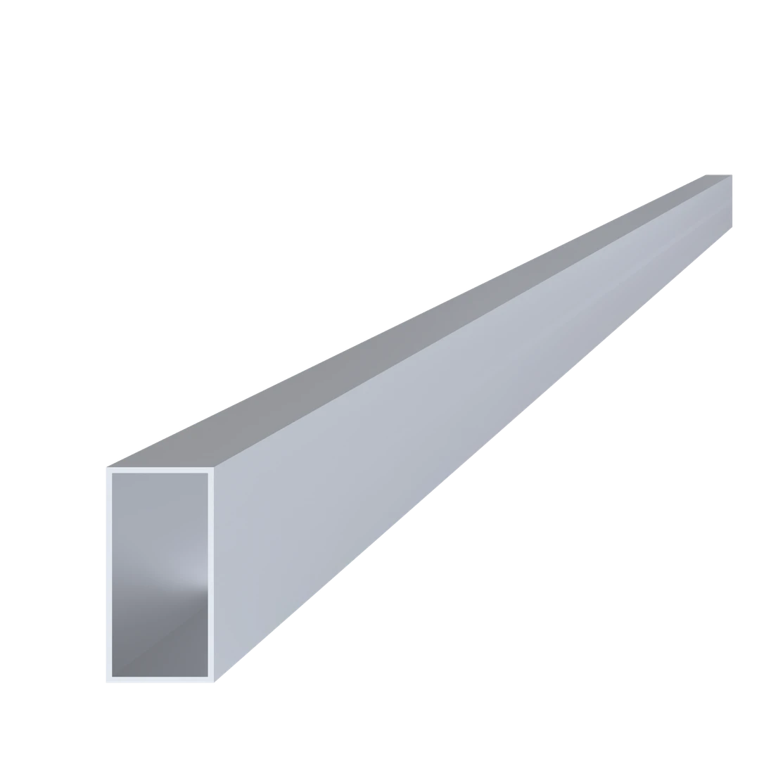 Al jekl 40 x 20 x 1,1 x 6000 mm, bez povrchové úpravy