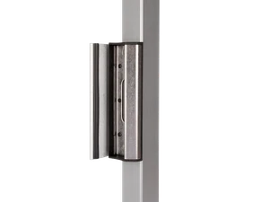 Nastaviteľná dorazová lišta pre krídlové bránky, RAL9010 - slide 0