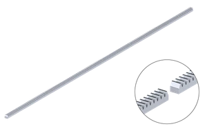 Hrebeň kov 22 x 22 x 2000 mm, M4, max do 3500 kg - slide 0