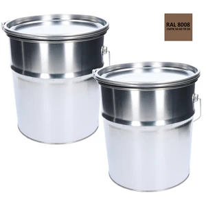 Barva antikorozní polomatná na zinek 20 kg - olivově-hnědá - slide 1