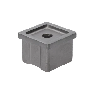 Držiak madla na jokel 40 x 40 mm, brúsená nerez AISI 304 - slide 0