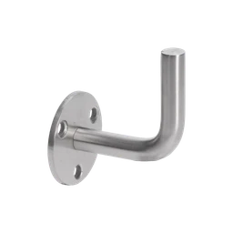 Držiak madla na stenu, navárací, brúsená nerez AISI 304