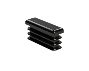 Krytka plastová 10 x 30 mm, čierna - slide 1