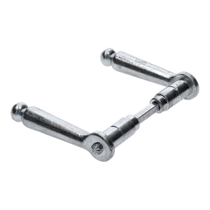 Kľučka 130 x 60 mm, osadenia ø 18 mm, zinok - slide 0