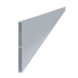 Al profil 200 x 16 x 6000 mm, bez povrchové úpravy