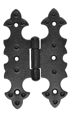 Záves ozdobný, čierny, 79 x 55 mm