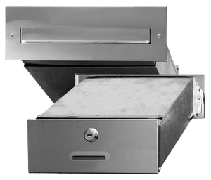 Schránka poštová, max. formát listu A4, leštená AISI 430 - slide 0