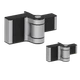 Záves pre krídlové bránky do 60 kg/1 m, do 180°, Silver