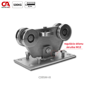 Vozík MEDIO, nerez bez povrchovej úpravy, AISI 304 - slide 0