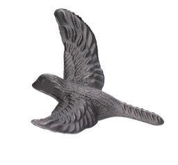 Dekoračný prvok, 110 x 87 x 40 mm - letiaci vták, odliatok