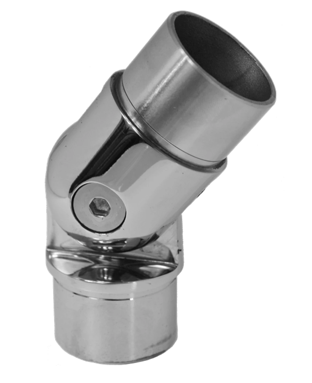 Spojka nastavitelná na trubku ø 42,4 mm, leštěná AISI 304