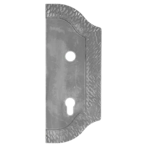 Štít 265 x 105 x 3 mm, rozteč 90 mm, zdobený, pravý - slide 0