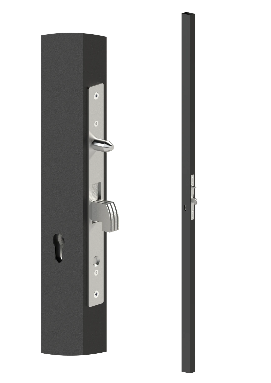 Profil 60 x 40 x 1,5 x 2000 mm so zámkom, bez zapustenia