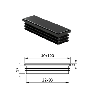 Krytka plastová 30 x 100 mm - slide 0