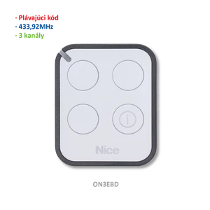 Vysílač 3kanálový obousměrný, 433MHz, plovoucí kód - slide 1