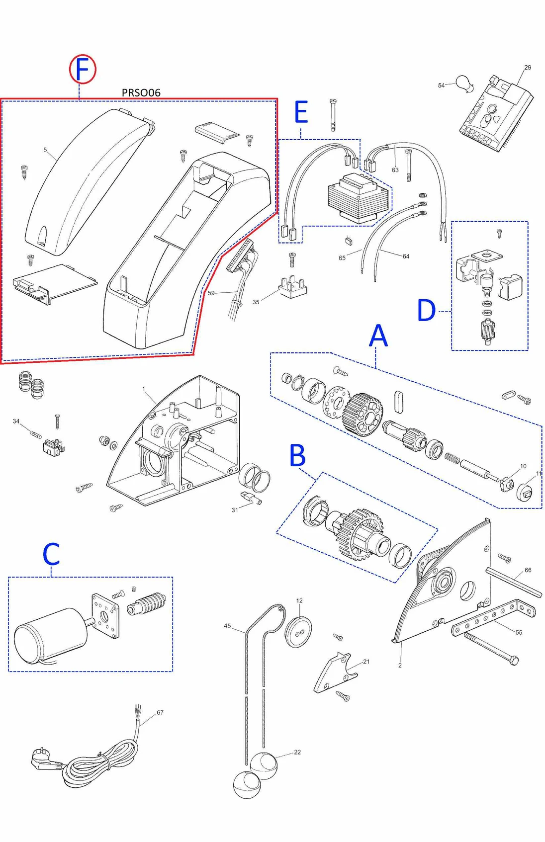 PRSO06 kit krytů pro SOON