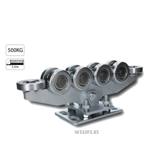 Vozík do 500 kg, výškovo nastaviteľný, profil 80 x 85 mm - slide 0