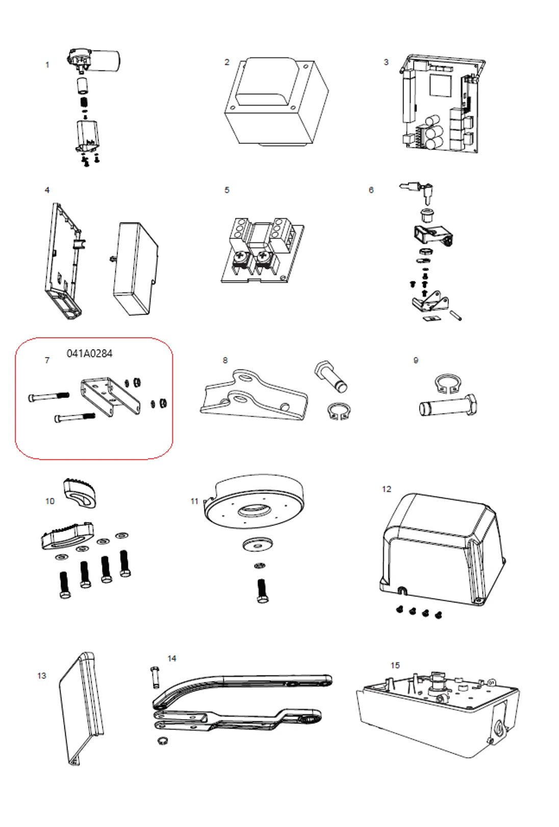 041A0284 konzola pre uchytenie pohonu na stĺp