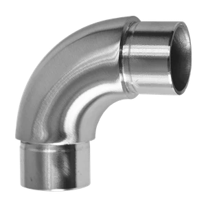 Spojka oblúková 90° na trubku ø 33,7 mm, brúsená AISI 304 - slide 0