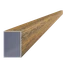 Hliníkový profil 60 x 40 x 1 x 6000 mm, štruktúra ORECH