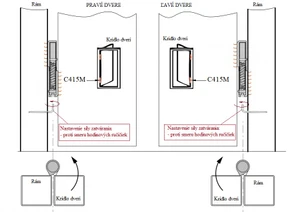 Samozatvárací pánt dvojdielny L = 165 mm, navárateľný - slide 7
