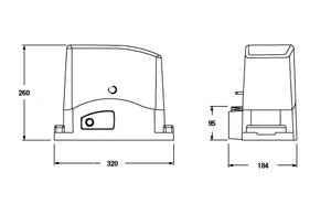 UKONČENÁ VÝROBA TURBOKIT50 pre posuvné brány do 4,5 m/500 kg - slide 2