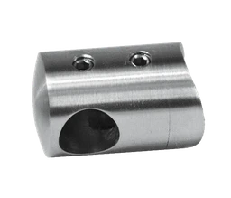 Držiak tyče ø 12 mm na trubku ø 42,4 mm, brúsená AISI 304