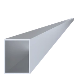 Al jekl 80 x 60 x 3 x 6000 mm, bez povrchové úpravy