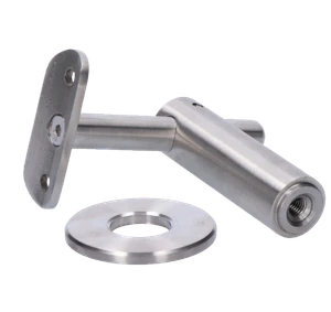 Držiak madla ø 42,4 mm na stenu, brúsená nerez AISI 304 - slide 1