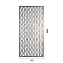 Dierovaný plech Zn 1000 x 2000 x 1,5 mm, šesťhranné otvory