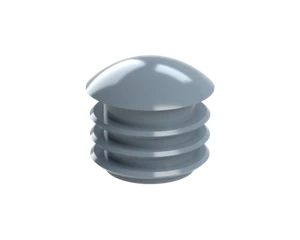 Vnútorná krytka guľatá ø 18 mm, plastová, sivá - slide 1