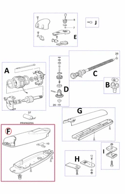 PRWNG09A kit krytu motora pre WG5KCE 220 V