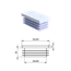 Krytka plastová 25 x 50 mm