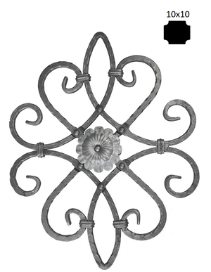 Ornament 530 x 420 mm, 10 x 10 mm, obojstranný - slide 1