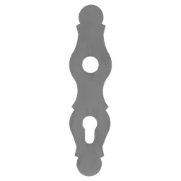 Štít s otvormi 210 x 52 x 3 mm, rozteč 72 mm, otvor ø 20 mm
