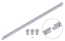 Hrebeň kov 30 x 12 x 1000 mm, M4, max do 2200 kg