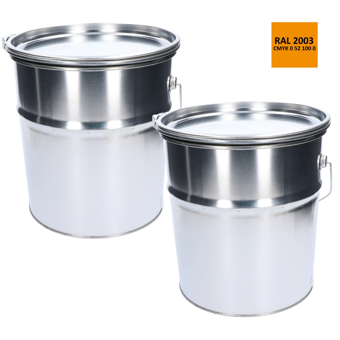 Farba antikorózna polomatná na zinok 20 kg pastel oranžová