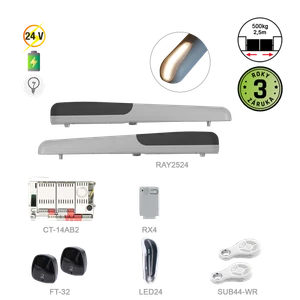 RAYKIT pro dvoukřídlovou bránu do 2,5m/křídlo - slide 0