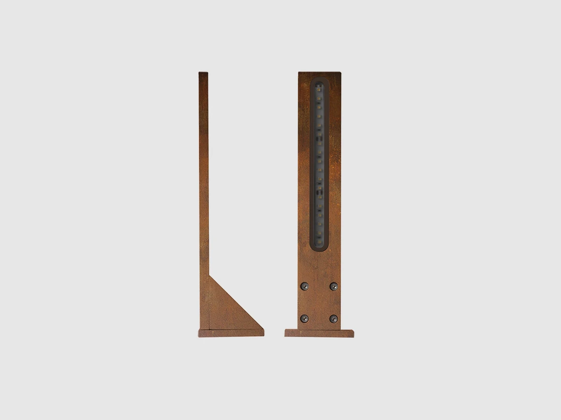 Vonkajšie LED osvetlenie VERTICAL, CORTEN, H = 246 mm