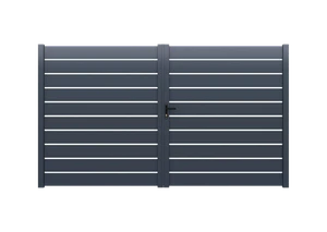 Křídlová brána, hliníková, šířkově nastavitelná, 4000 x 1803 mm - slide 0