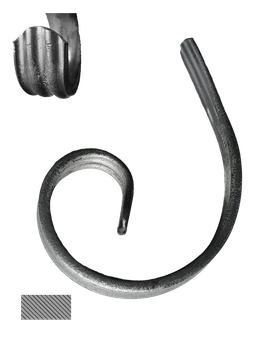 Půlkruh 14 x 6 mm, 100 x 120 mm